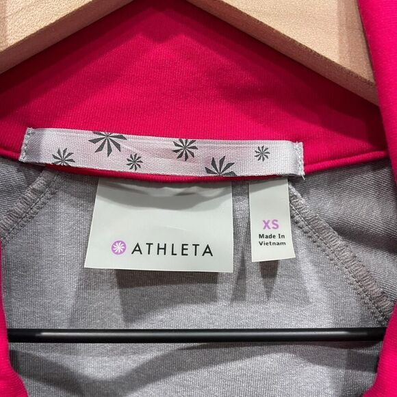 Athleta Renew Tiered Ruffle Zip Jacket Gray - Size: XS - Picture 3 of 8